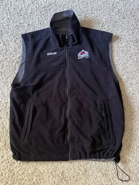 CCM Colorado Avalanche Reversible Fleece Vest Large